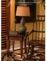 Square & Rectangular Side Tables Mahogany side table with herringbone inlay detail