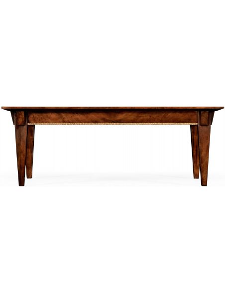 Coffee Tables Mahogany coffee table with herringbone inlay detail.