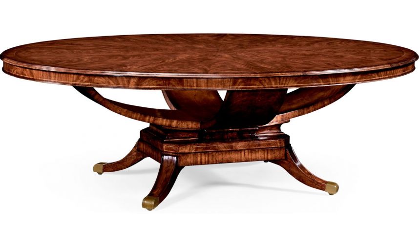 Dining Tables Biedermeier style mahogany oval dining table