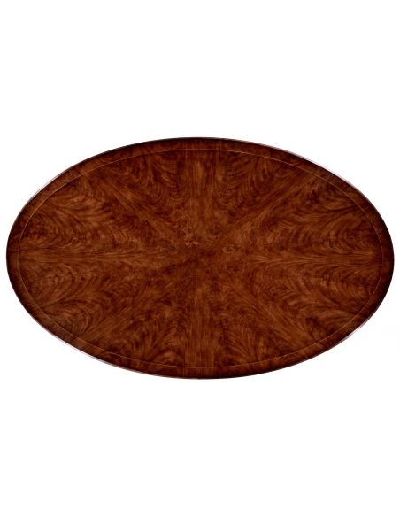 Dining Tables Biedermeier style mahogany oval dining table