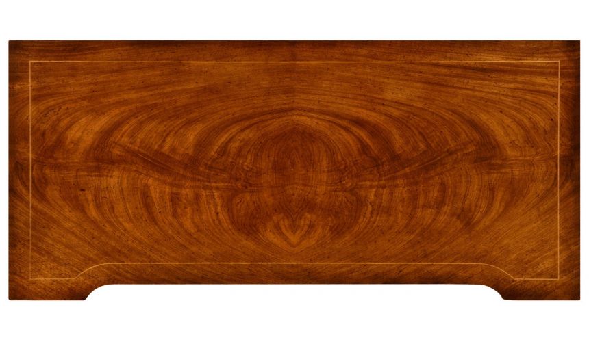 Chest of Drawers Regency style walnut reverse breakfront chest of drawers