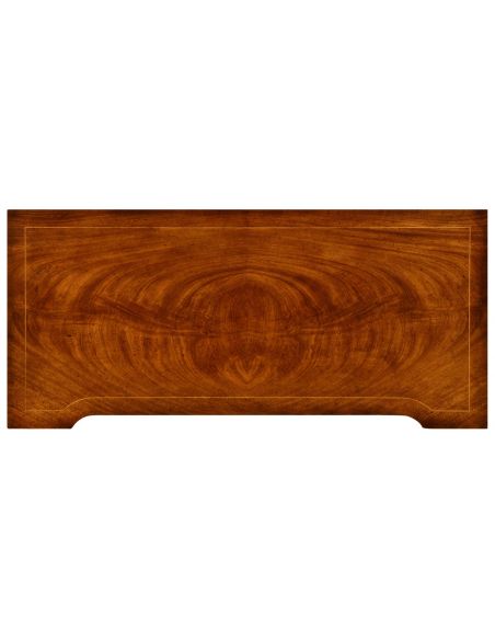 Chest of Drawers Regency style walnut reverse breakfront chest of drawers
