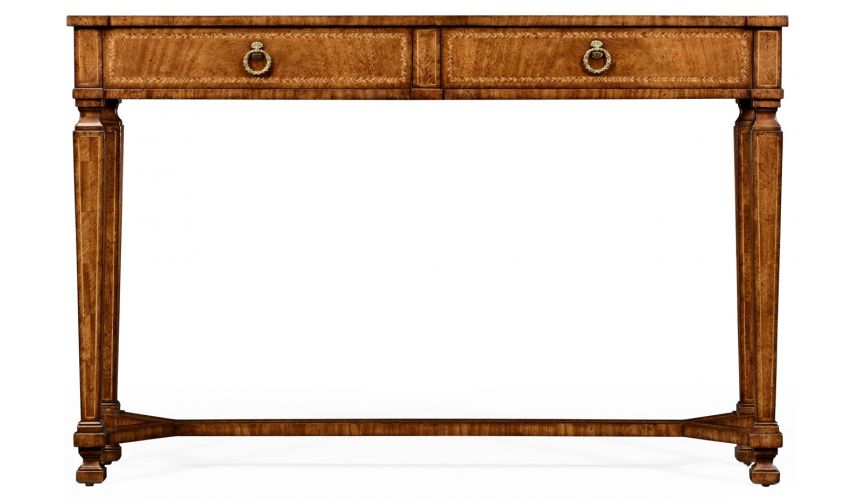 Console & Sofa Tables Empire style walnut two drawer console