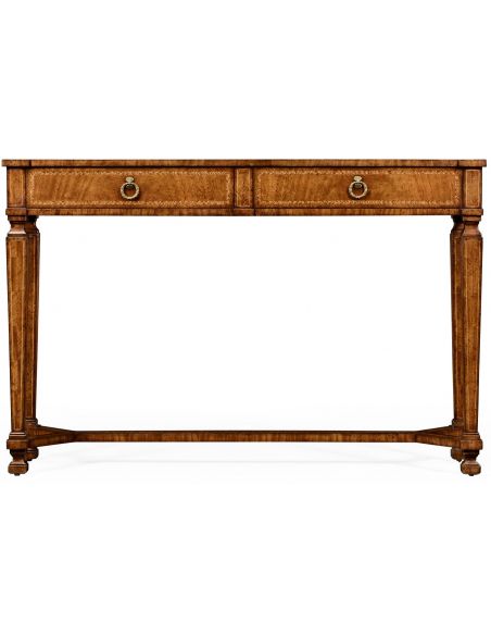 Console & Sofa Tables Empire style walnut two drawer console
