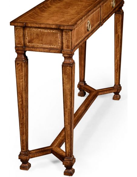 Console & Sofa Tables Empire style walnut two drawer console