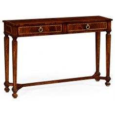 Console & Sofa Tables Empire style mahogany two drawer console