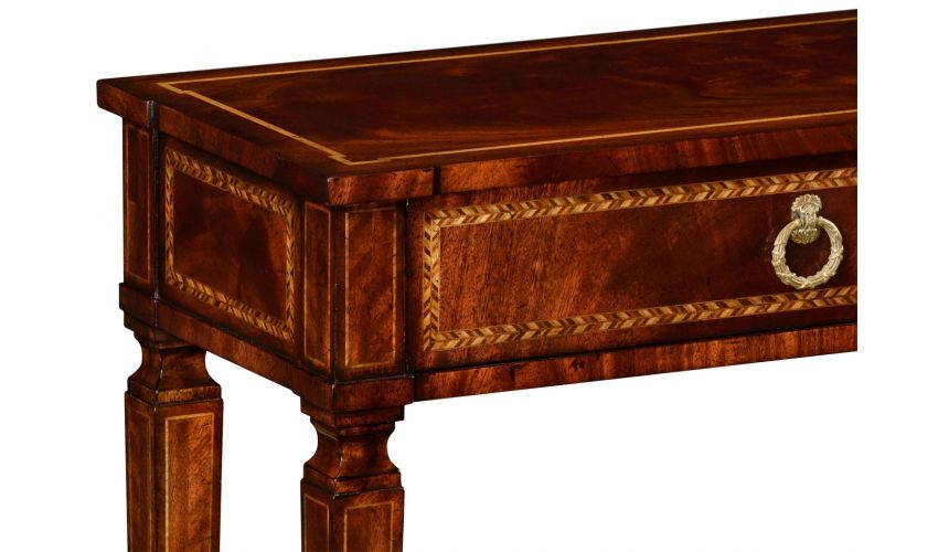 Console & Sofa Tables Empire style mahogany two drawer console