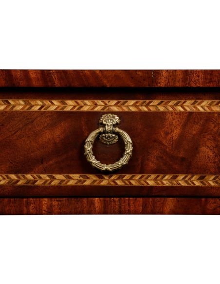 Console & Sofa Tables Empire style mahogany two drawer console
