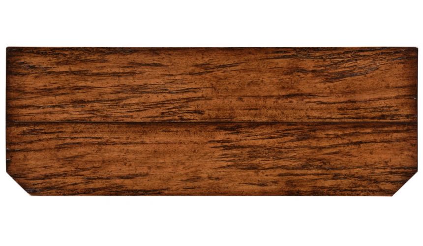 Bookcases Plank walnut low bookcase with strap handles (small).