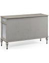 LUXURY BEDROOM FURNITURE Grey painted and antiqued chest of drawers