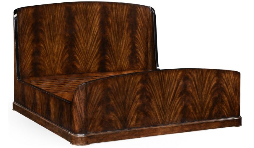 BEDS - Queen, King & California King Sizes Mahogany Biedermeier bed (US King).