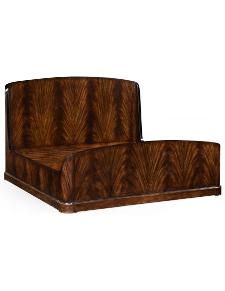 BEDS - Queen, King & California King Sizes Mahogany Biedermeier bed (US King).