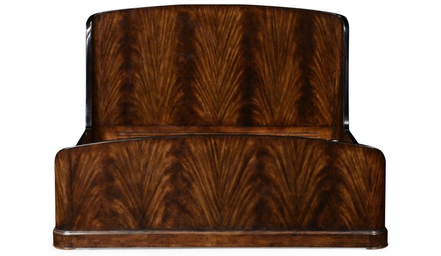 BEDS - Queen, King & California King Sizes Mahogany Biedermeier bed (US King).