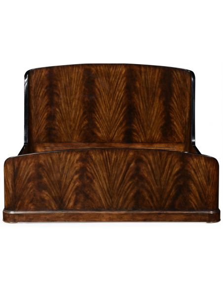 BEDS - Queen, King & California King Sizes Mahogany Biedermeier bed (US King).