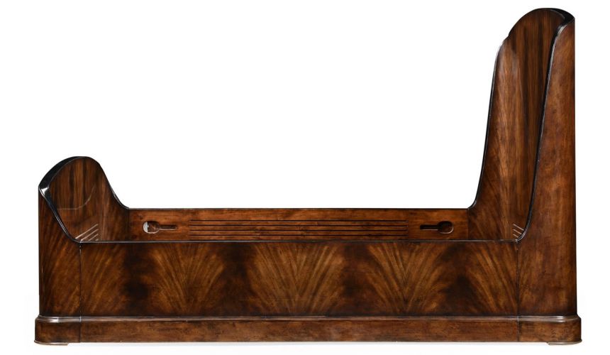 BEDS - Queen, King & California King Sizes Mahogany Biedermeier bed (US King).