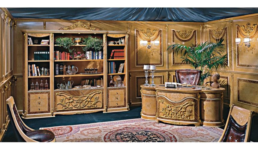 Bookcases Our European Masters collection desk and library