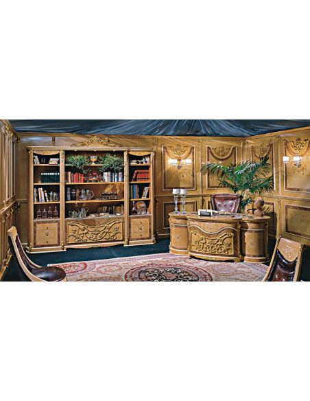Bookcases Our European Masters collection desk and library