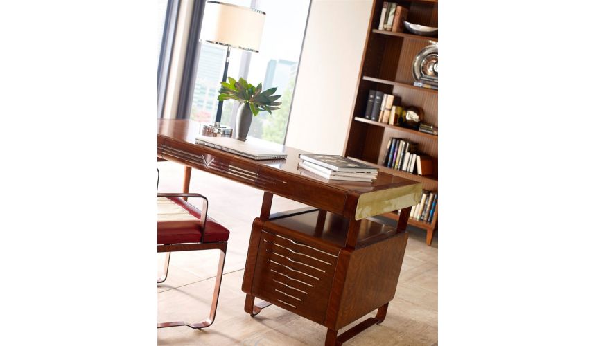 Executive Desks 50's Americana pedestal desk.