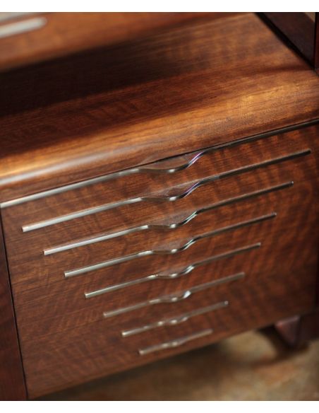 Executive Desks 50's Americana pedestal desk.