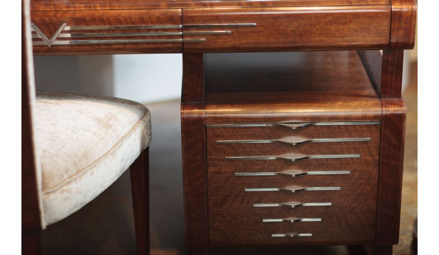 Executive Desks 50's Americana pedestal desk.