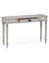 Console & Sofa Tables Grey painted and eglomise console table