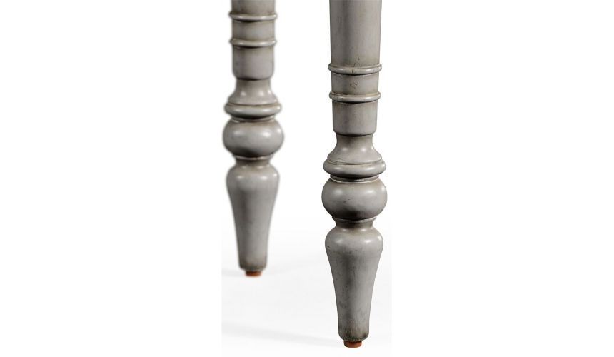 Console & Sofa Tables Grey painted and eglomise console table