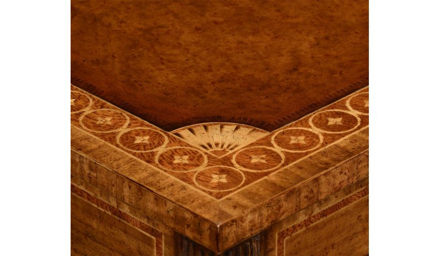 Executive Desks Napoleon III style writing table with fine inlay.