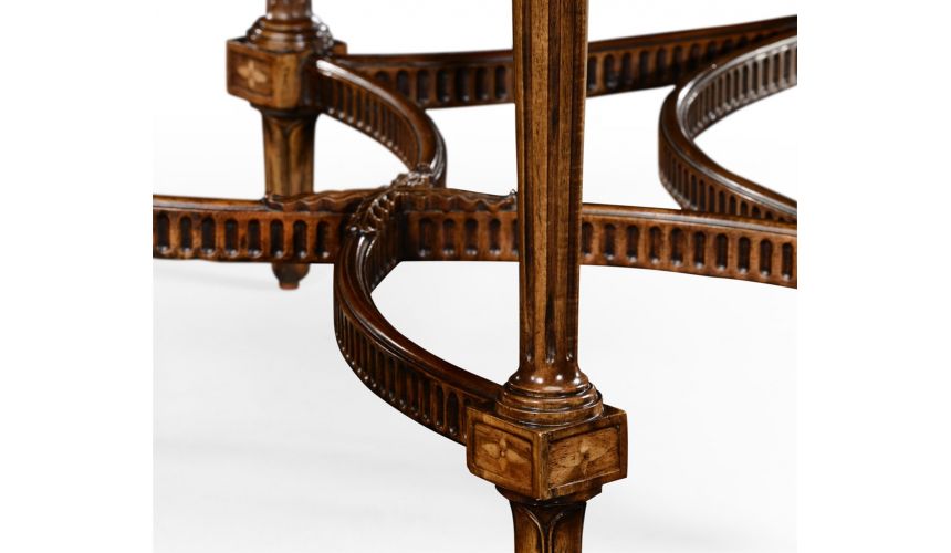 Executive Desks Napoleon III style writing table with fine inlay.