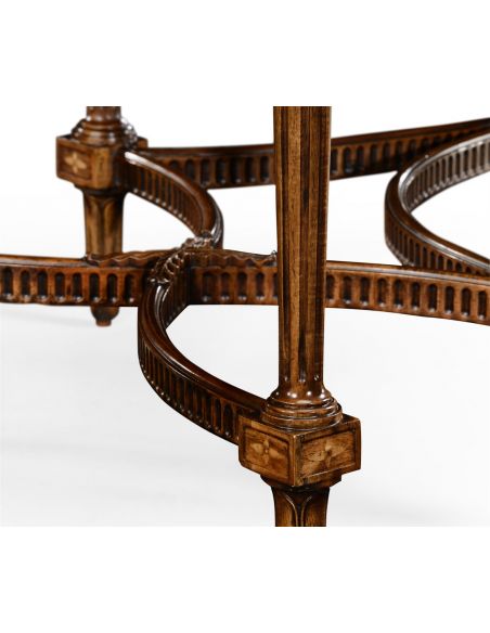 Executive Desks Napoleon III style writing table with fine inlay.