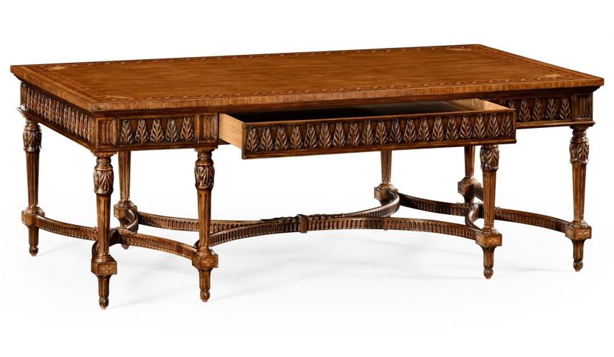 Rectangular and Square Coffee Tables Rectangular French Style Coffee Table-93