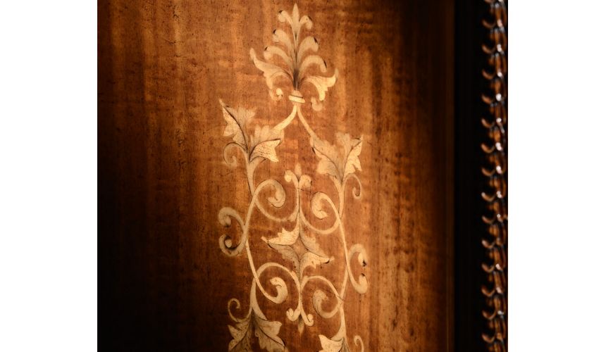 Foyer and Center Tables Marquetry Inlaid Chest of Drawers-04