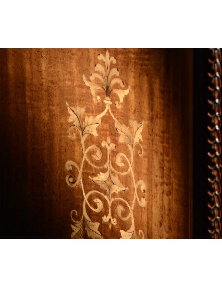 Foyer and Center Tables Marquetry Inlaid Chest of Drawers-04