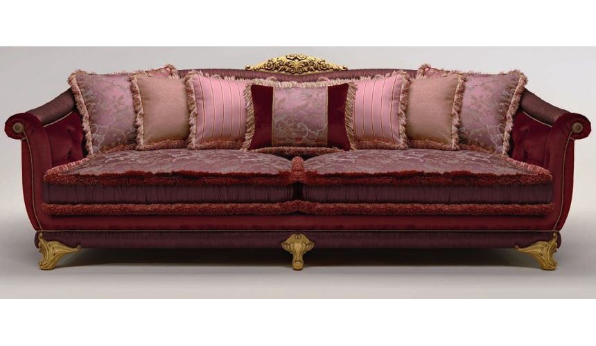 SOFA, COUCH & LOVESEAT Crown Headed Tufted Sofa