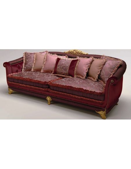 SOFA, COUCH & LOVESEAT Crown Headed Tufted Sofa