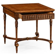 Square & Rectangular Side Tables Napoleon III style side table with fine inlay 2