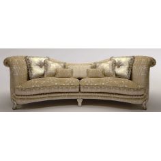 SOFA, COUCH & LOVESEAT Upholstered Sofa with Curved Backrest