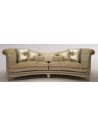 SOFA, COUCH & LOVESEAT Upholstered Sofa with Curved Backrest