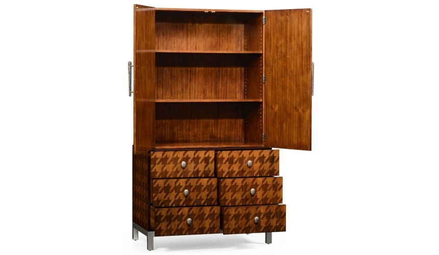 Display Cabinets and Armories Houndstooth wardrobe.