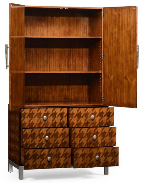 Display Cabinets and Armories Houndstooth wardrobe.