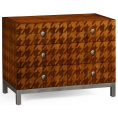 Houndstooth chest of drawer.