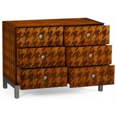 Houndstooth chest of drawer. 2