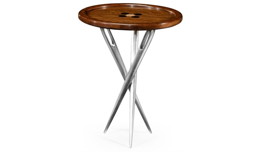 Round & Oval Side Tables \\"Cute as a Button\\" side table.
