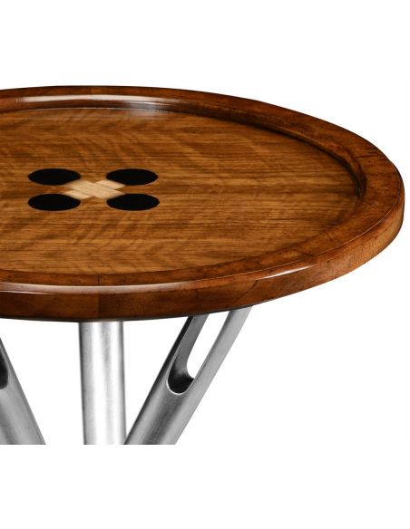Round & Oval Side Tables \\"Cute as a Button\\" side table.