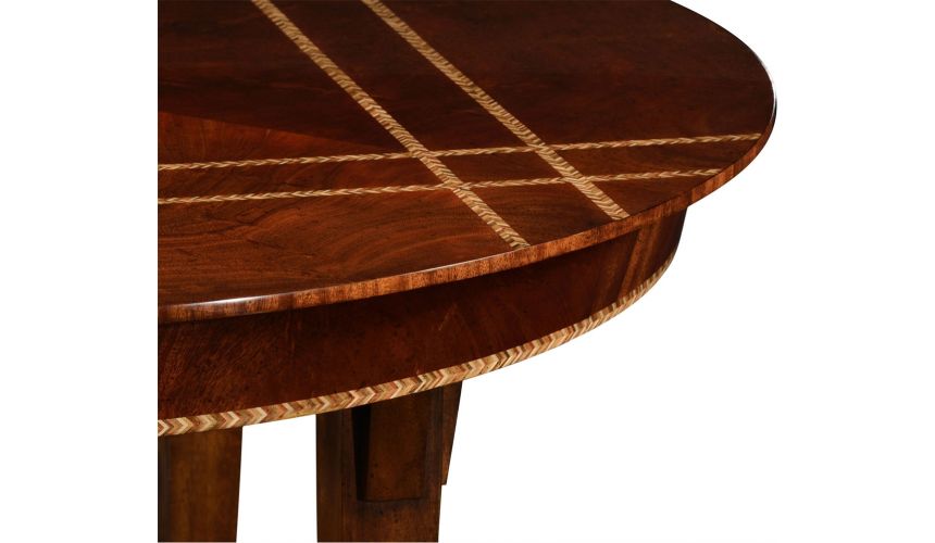 Dining Tables Craftsman's mahogany round table