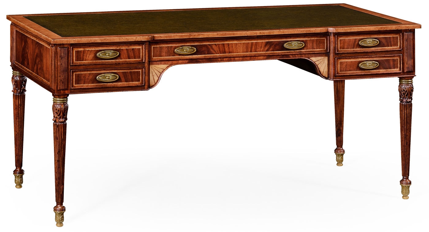 Executive Desks Sheraton style mahogany bureau plat