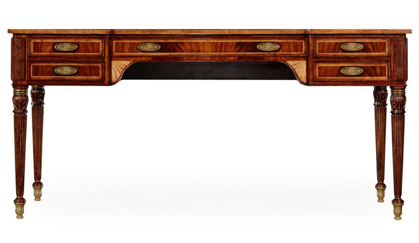 Executive Desks Sheraton style mahogany bureau plat