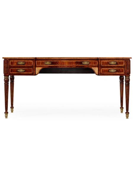 Executive Desks Sheraton style mahogany bureau plat