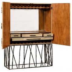 Home Bar Furniture Falling leaves drinks cabinet 2