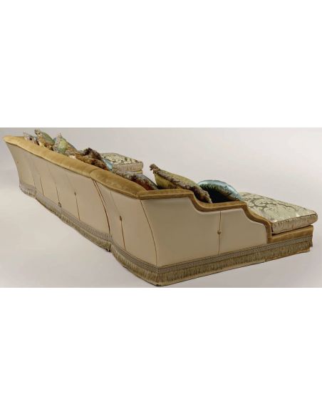 Luxury Leather & Upholstered Furniture Luxury sectional with two chaise lounges
