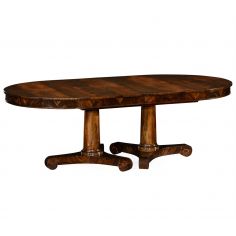 Dining Tables Mahogany twin leaf Biedermeier style dining table.